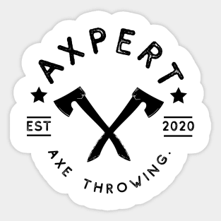 Axe Throwing Axpert Sticker